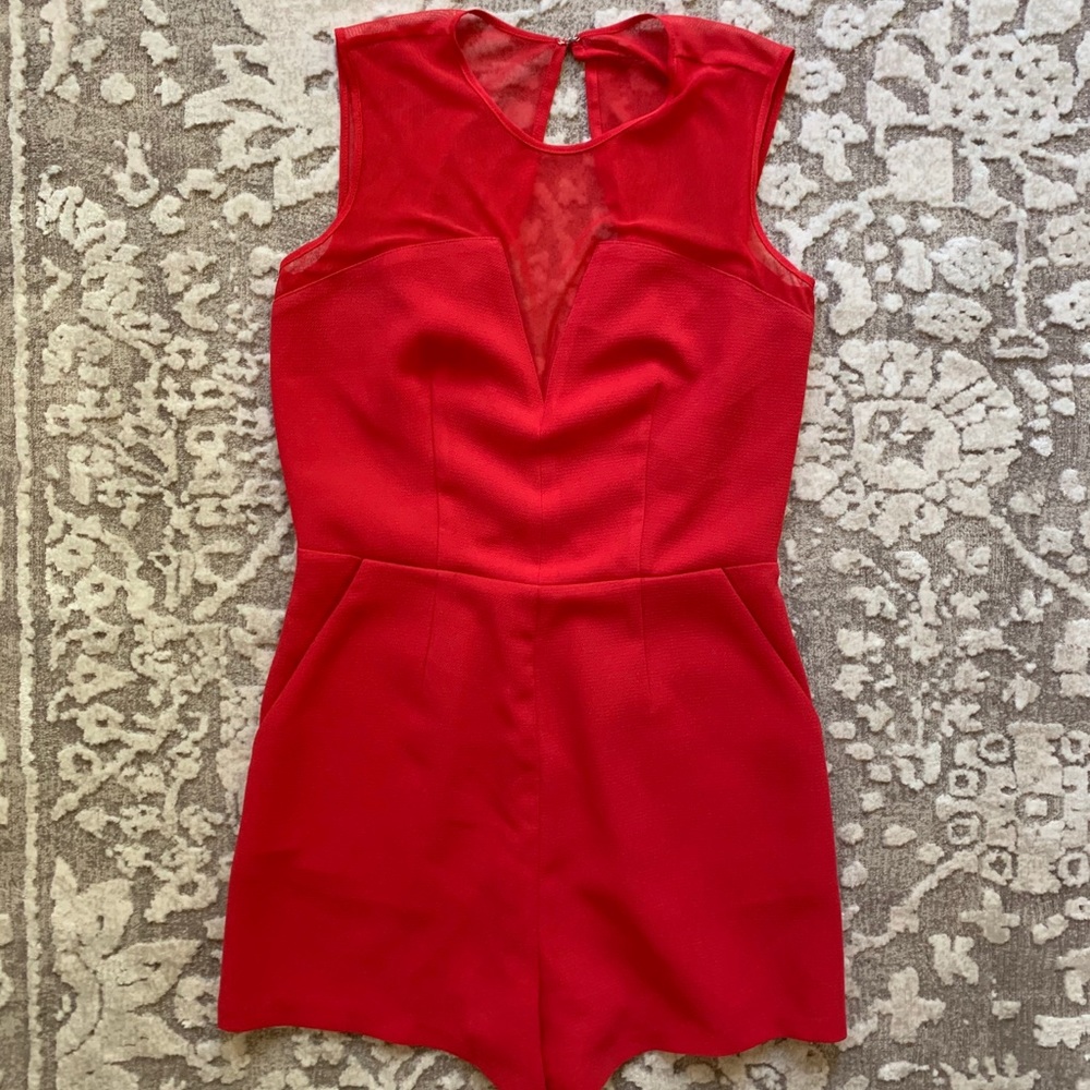 BCBG Red Romper - Picture 2 of 5